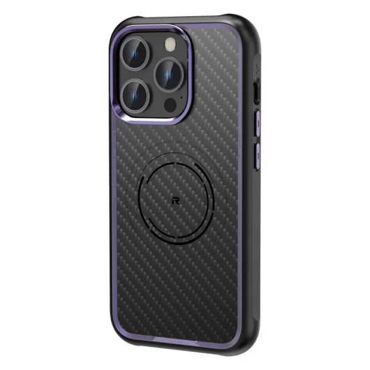 Накладка задняя Rock kevlar для iPhone 15 Pro Max Фиолетовый