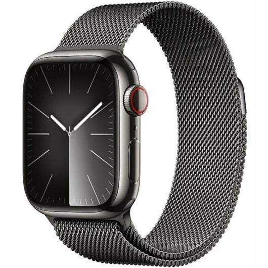 Умные часы Apple Watch Series 9 41 мм GPS+Cellular Stainless Steel Case with Milanese Lop Графит 