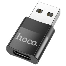 Переходник OTG Hoco UA17 Type C - USB Черный