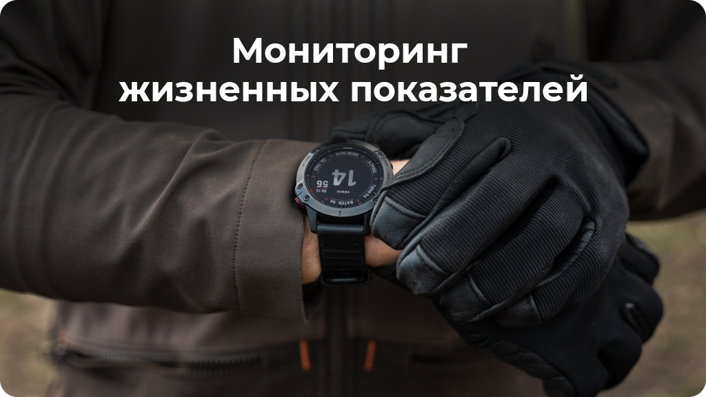 Умные часы Garmin Fenix 6 Sapphire Wi-Fi NFC, серый/черный